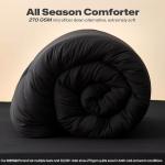 Cozynight Soft Comforter Oversized Super King Duvet Insert,Lightweight Down Alternative Comforter with Corner Tabs,Fluffy Breathable Machine Washable Reversible,132"x120"