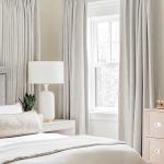 MIULEE 100% Blackout Linen Textured Curtains for Bedroom Solid Thermal Insulated Cream White Grommet Room Darkening Curtains & Drapes Luxury Decor for Living Room Nursery 52 x 84 Inch (2 Panels)