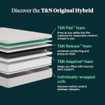 Tuft & Needle Original Hybrid Medium Queen Mattress, Adaptive Foam, Individually-Wrapped Coils, Cooling Pressure Relief, 100 Night Trial, Fiberglass-Free, CertiPUR-US, 10-Year Limited Warranty