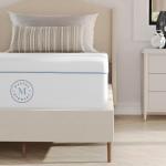 Martha Stewart SleepComplete Twin Mattress in a Box, Medium 5-Layer Cooling Gel and Green Tea Memory Foam Mattress, Recycled Removable Jacquard Cover, 12", White