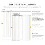 INOVADAY 100% Blackout Curtains for Bedroom, Black Out Curtains 96 Inch Long, Clip Rings Linen Blackout Drapes, Thermal Insulated Room Darkening for Living Room, 2 Panels - Oatmeal,W50xL96