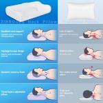 zibroges Cervical Neck Pillow for Pain Relief- Queen Size Adjustable Cooling Pillow for Sleeping, Memory Foam Pillows for Neck Shoulder, Ergonomic Contour Bed Pillow for Side, Stomach & Back Sleepers