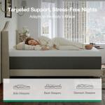 Novilla Bliss Green Tea King Size Mattress, 14 Inch Gel Memory Foam Mattress King in a Box for Cooling Comfort with Nylon Cover, Pressure Relief & Spine Alignment with CertiPUR-US Certified Foams