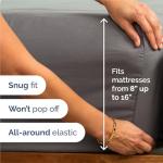 King 6 Piece Sheet Set - Comfy Breathable & Cooling - Ultra-Soft Hotel Luxury Bedding Set with 8-16 Inch Deep Pockets - 1 Flat & 1 Fitted Sheet & 4 Pillowcases - Wrinkle Free & Easy Care - Dark Grey