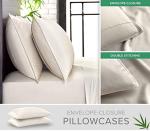 Pure Bamboo King Sheets, Genuine 100% Organic Viscose Derived from Bamboo Bed Sheet Set, Luxuriously Soft & Cooling, Double Stitching, 2 Year Quality Promise (King, Ivory)