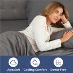 King 6 Piece Sheet Set - Comfy Breathable & Cooling - Ultra-Soft Hotel Luxury Bedding Set with 8-16 Inch Deep Pockets - 1 Flat & 1 Fitted Sheet & 4 Pillowcases - Wrinkle Free & Easy Care - Dark Grey