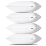 CozyLux Pillows Queen Size Set of 4, Cooling Hotel Quality Bed Pillows with Premium Soft Down Alternative Fill for Side Back and Stomach Sleepers - 4 Pack, Queen, 18x28 Inches