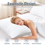 CozyLux Pillows Queen Size Set of 4, Cooling Hotel Quality Bed Pillows with Premium Soft Down Alternative Fill for Side Back and Stomach Sleepers - 4 Pack, Queen, 18x28 Inches