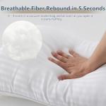 CozyLux Pillows Queen Size Set of 4, Cooling Hotel Quality Bed Pillows with Premium Soft Down Alternative Fill for Side Back and Stomach Sleepers - 4 Pack, Queen, 18x28 Inches