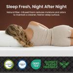 SLEEP100 Firm King Memory Foam Mattress, 12-Inch Gel Cooling Bed in a Box –Adaptive Body Support for Back Pain Relief –CertiPUR-US Certified, No Fiberglass, Motion Isolation, 365-Night Trial, 76x80