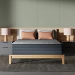 Signature Design by Ashley Gray 1200 Hybrid Firm 12 Inch Charcoal-Infused Gel Memory Foam Mattress with Edge Support for Cool Sleep and Pressure Relief, Queen, Fiberglass Free, Mattress in A Box