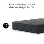 Signature Design by Ashley Gray 1200 Hybrid Firm 12 Inch Charcoal-Infused Gel Memory Foam Mattress with Edge Support for Cool Sleep and Pressure Relief, Queen, Fiberglass Free, Mattress in A Box