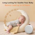 Portable Sound Machine Baby White Noise Machine Travel Noise Machine with 30 Soothing Sounds for Newborn Kids Adults Battery Sleep Brown Noise Masker 4 Timers Memory Function for Travel Home Office