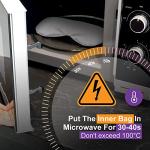 Umisleep Lavender Eye Mask, Aromatherapy Weighted Sleep Mask for Dry Eyes Men Women, Microwave Heated Hot Therapy Eye Cover Moist Compression Pain Relief, Pillow for Puffy Eyes, Sinus Pain, Grey