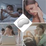 Umisleep Lavender Eye Mask, Aromatherapy Weighted Sleep Mask for Dry Eyes Men Women, Microwave Heated Hot Therapy Eye Cover Moist Compression Pain Relief, Pillow for Puffy Eyes, Sinus Pain, Grey