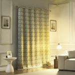 Sun Zero Vernon 2-Pack Monochrome Brushstrokes Magnetic Closure 100% Total Blackout Grommet Curtain Panel Pair, Olive Green, 40" W x 84" L (2 Panels)