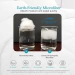 Oaken-Cat 100% Cotton Cover Down Alternative Comforter Queen - All Season Ultra-Soft Skin-Friendly Cloud Breathable Microfiber Comforter Duvet Insert (90x90, White)