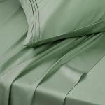 SONORO KATE Bed Sheet Set Super Soft Microfiber 1800 Thread Count Luxury Egyptian Sheets 16-Inch Deep Pocket，Wrinkle and Hypoallergenic-4 Piece (Sage, Queen)