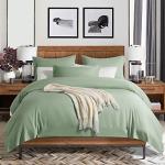 SONORO KATE Bed Sheet Set Super Soft Microfiber 1800 Thread Count Luxury Egyptian Sheets 16-Inch Deep Pocket，Wrinkle and Hypoallergenic-4 Piece (Sage, Queen)