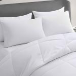 Acteb Medium Support Bed Pillows Queen Size Set of 4 Pack for Sleeping 20"x30", Hypoallergenic Skin Friendly Down Alternative Filling for Side Stomach Back Sleeper Machine Washable