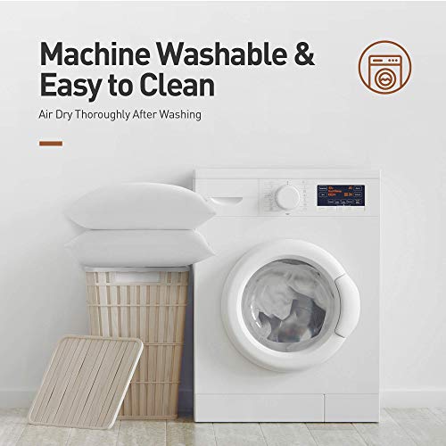 Acanva Bed Pillows for Sleeping, Cooling Hotel Quality with Premium Soft 3D Down Alternative Fill for Back, Stomach or Side Sleepers, Queen (Pack of 2), White