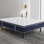 Coolvie King Size Mattress, 12 Inch Hybrid King Mattress in a Box, Medium Firm Feel with Memory Foam, Pocket Spring for Motion Isolation, Extra Lumbar & Shoulder Support for Pain Relief, 80x76x12