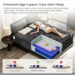 FANSACE Firm King Size Mattress (High-End Upgraded) Hotel-Level Luxury 18 Inch Hybrid King Mattress in A Box, Cooling-Gel Memory Foam & Pocket Springs, Back Pain, Extra Edge Support, 365-Night Trial