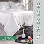 Pure Bamboo Queen Sheets, Genuine 100% Organic Viscose Derived from Bamboo Bed Sheet Set, Luxuriously Soft & Cooling, Double Stitching, 2 Year Quality Promise (Queen, Almond)