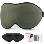 LitBear Sleep Mask for Men Side Sleeper, Sleeping Mask for Women Light Blocking, 3D Contoured Cup Eye Mask Sleeping, Soft Lightweight Sleep Eye Mask with Adjustable Elastic Strap for Traveling