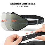 LitBear Sleep Mask for Men Side Sleeper, Sleeping Mask for Women Light Blocking, 3D Contoured Cup Eye Mask Sleeping, Soft Lightweight Sleep Eye Mask with Adjustable Elastic Strap for Traveling