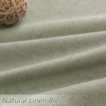 Sage Green 100% Blackout Linen Curtains 84 Inch Length 2 Panels Set for Living Room Bedroom Back Tab Thermal Insulated Black Out Drapes Room Darkening Farmhouse Style for Bedroom Window Curtains