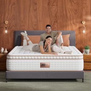 BedStory Firm King Mattress - 12 Inch Hybrid Mattress King with Ideal Lumbar Support and Reinforced Edges - Back Pain Relief, Motion Isolation - Fiberglass-Free, CertiPUR-US, 365-Night Trial
