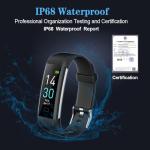 epekops Fitness Tracker with Heart Rate Monitor/Step Counter/Calories, Activity Tracker Smart Watch Sleep Monitor, IP68, Health Tracker Pedometer for Man Women
