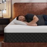 SLEEP100 Queen 14-Inch Gel Memory Foam Mattress– Medium Firm Cooling Mattress in a Box for Side Sleepers & Hot Sleepers – Targeted Pressure Relief – Fiberglass Free, CertiPUR-US, 365-Night Trial