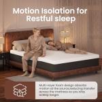 SLEEP100 Queen 14-Inch Gel Memory Foam Mattress– Medium Firm Cooling Mattress in a Box for Side Sleepers & Hot Sleepers – Targeted Pressure Relief – Fiberglass Free, CertiPUR-US, 365-Night Trial