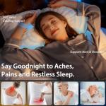 BETU Cooling Pillows Queen Size Set of 2, Shredded Memory Foam Pillows Cool for Hot Sleepers, Adjustable Firm Soft Support Bed Pillows Perfect for Back Neck Pain and Side Sleeping with Cover, White