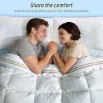 BETU Cooling Pillows Queen Size Set of 2, Shredded Memory Foam Pillows Cool for Hot Sleepers, Adjustable Firm Soft Support Bed Pillows Perfect for Back Neck Pain and Side Sleeping with Cover, White