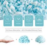 Meoflaw Cooling Pillows Standard Size Set of 2,Shredded Memory Foam Bed Pillows for Sleeping,Standard Pillows for Back & Side Sleepers,Adjustable Standard Size with Washable Cover