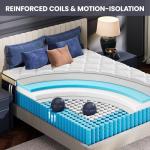 RRESTA Firm Queen Mattress 14 Inch - Hotel Collection Hybrid Mattress with 7-Zone Support for Spinal Alignment, Extra Back & Hip Support, Fiberglass-Free, CertiPUR-US Certified, 365-Night Trial