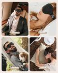 SleepSloth Sleep Eye Mask for Men Women, 3D Contoured 100% Blackout Eye Mask for Sleeping with Adjustable Strap, Soft and Comfortable Night Blindfold, Shade Cover for Travel Shift Work Nap, Black