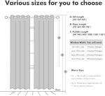 MIULEE 100% Blackout Linen Curtains for Bedroom Thermal Insulated Birch Grommet Room Darkening Curtains & Drapes for Living Room Nursery 52 x 84 Inch (2 Panels)