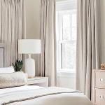 MIULEE 100% Blackout Linen Textured Curtains for Bedroom Solid Thermal Insulated Ivory Grommet Room Darkening Curtains & Drapes Luxury Decor for Living Room Nursery 52 x 102 Inch (2 Panels)