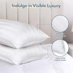 HEYCUZI Queen Size Bed Pillows Set of 2 - Breathable Premium Down Alternative Pillows for Side, Back, and Stomach Sleepers Fluffy Hotel Quality Soft Microfiber Fill Skin-Friendly