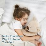 HEYCUZI Queen Size Bed Pillows Set of 2 - Breathable Premium Down Alternative Pillows for Side, Back, and Stomach Sleepers Fluffy Hotel Quality Soft Microfiber Fill Skin-Friendly