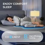 Sweetnight 16 Inch Queen Size Mattress, Cooling Queen Size Foam Mattress for Cool Night Sleep, 5-Zone Ergo Support for Pressure Relief, Medium, CertiPUR-US Certified