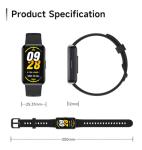 USMECBL Fitness Trackers,Blood Oxygen Heart Rate Sleep Monitor,1.47‘’ OLED Display,Smart Band 24/7 Health Monitoring,Calorie Pedometer Steps Counter Activity watchs/Notifications(Black)