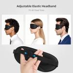 ANPKEC Sleep Mask,3D Contoured Sleeping Mask,99% Light Blocking Eye Mask, Zero Eye Pressure Cup Blindfold for Men Women, with Adjustable Strap for Sleeping, Yoga,Traveling(Black)