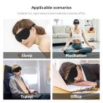 ANPKEC Sleep Mask,3D Contoured Sleeping Mask,99% Light Blocking Eye Mask, Zero Eye Pressure Cup Blindfold for Men Women, with Adjustable Strap for Sleeping, Yoga,Traveling(Black)