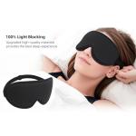 ANPKEC Sleep Mask,3D Contoured Sleeping Mask,99% Light Blocking Eye Mask, Zero Eye Pressure Cup Blindfold for Men Women, with Adjustable Strap for Sleeping, Yoga,Traveling(Black)