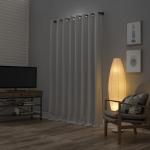 Sun Zero Nordic 2-pack Theater Grade Extreme 100% Blackout Grommet Curtain Panel Pair, 104" x 96"(2* 52" x 96"), Pearl Off-white Blackout Curtain